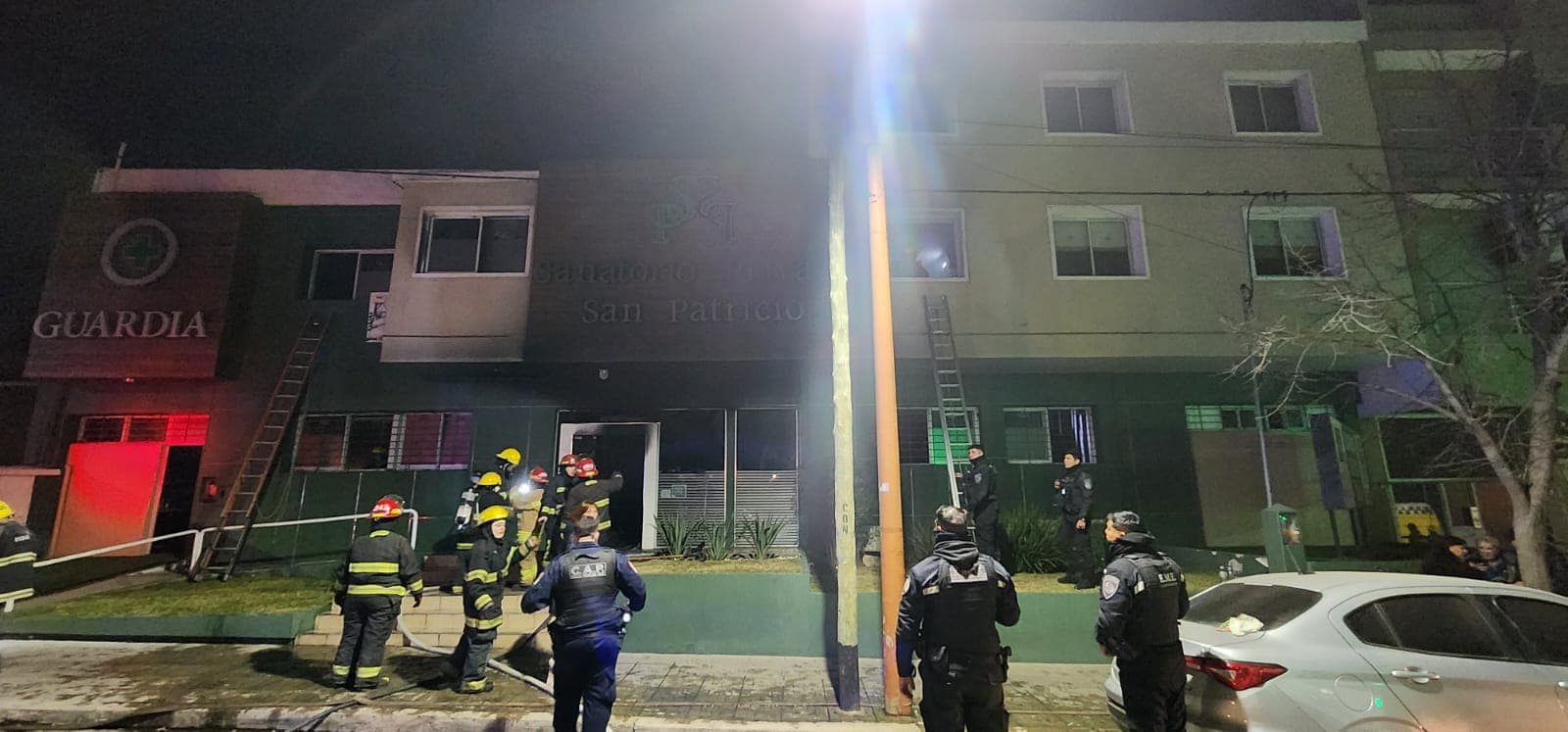 Incendio en la Clínica San Patricio: el relato de dos testigos